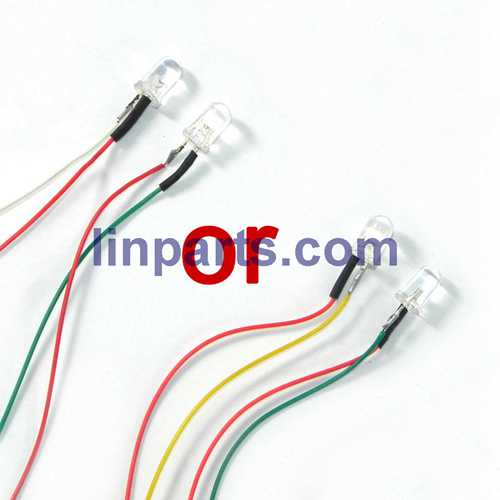 LinParts.com - JJRC H10 2.4G 4CH 6 Axis Gyro With 2.0MP Camera 3D Flip RC Quadcopter RTF Spare Parts: LED light (2 pcs)