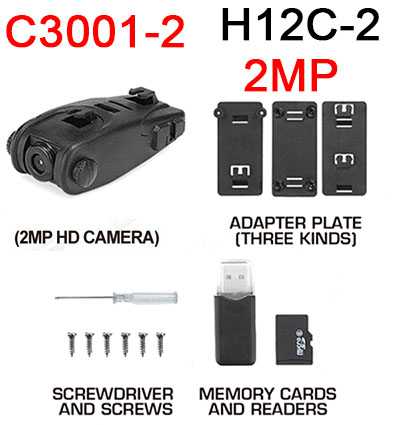 LinParts.com - JJRC H12C H12W Headless Mode One Key Return RC Quadcopter With 3MP Camera Spare Parts: Camera set (2MP)