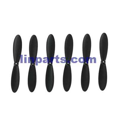 LinParts.com - JJRC H20C RC Hexacopter Spare Parts: Main blades propellers [Black](6 pcs)