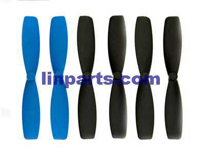 LinParts.com - JJRC H21 RC Quadcopter Spare Parts: Blades set(Blue + Black)