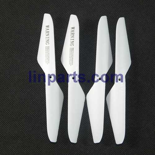 LinParts.com - JJRC H5C Headless Mode One Key Return RC Quadcopter 2MP Camera Spare Parts: Main blades propellers (White)