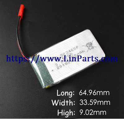 LinParts.com - JJRC H68 Drone Spare Parts: Battery 3.7V 1800mAh