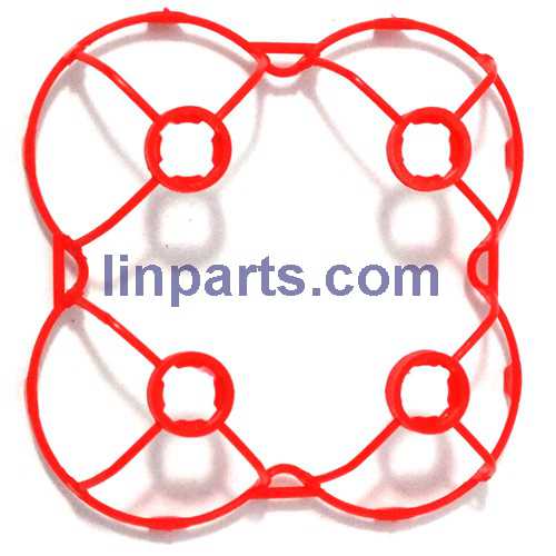 LinParts.com - JJRC-JJ810 Aircraft 4-CH 2.4GHz Mini Remote Control Quadcopter 6-Axis Gyro RTF RC Helicopter Spare Parts: Protection frame set(Red)