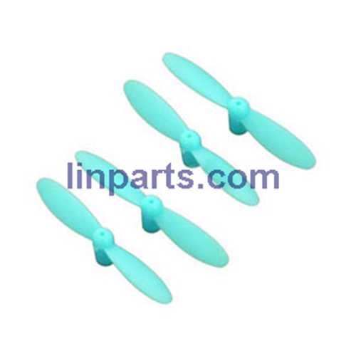 LinParts.com - JJRC-JJ810 Aircraft 4-CH 2.4GHz Mini Remote Control Quadcopter 6-Axis Gyro RTF RC Helicopter Spare Parts: Main blades propellers (Blue)