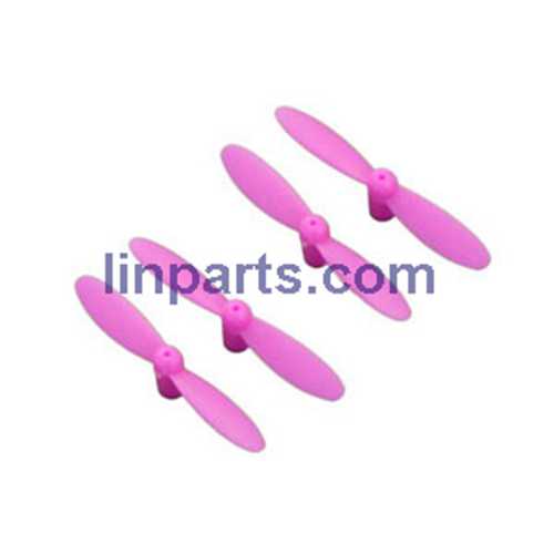 LinParts.com - JJRC-JJ810 Aircraft 4-CH 2.4GHz Mini Remote Control Quadcopter 6-Axis Gyro RTF RC Helicopter Spare Parts: Main blades propellers (Pink)