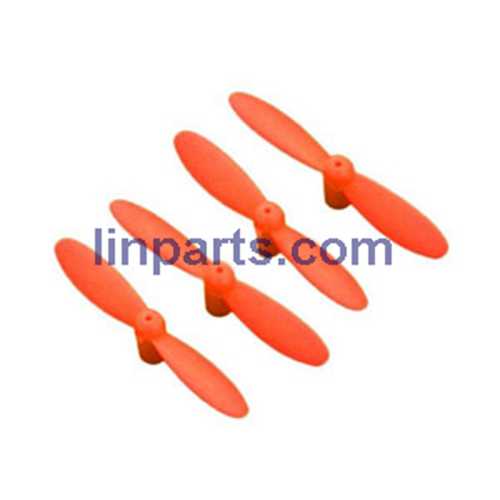 LinParts.com - JJRC-JJ810 Aircraft 4-CH 2.4GHz Mini Remote Control Quadcopter 6-Axis Gyro RTF RC Helicopter Spare Parts: Main blades propellers (Orange)