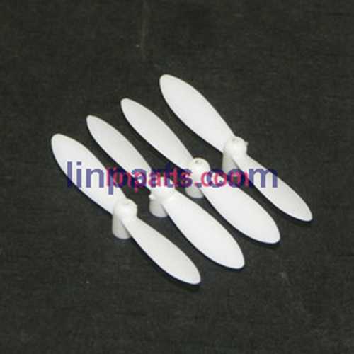 LinParts.com - JJRC-JJ810 Aircraft 4-CH 2.4GHz Mini Remote Control Quadcopter 6-Axis Gyro RTF RC Helicopter Spare Parts: Main blades propellers (White)