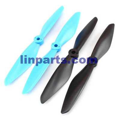 LinParts.com - JJRC X1 RC Quadcopter Spare Parts: Main blades (Blue + Black)