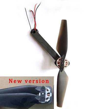 LinParts.com - JJRC X11 Brushless Drone Spare Parts: Rear right arm + main wind leaf new version set