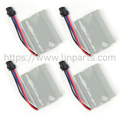 LinParts.com - JJRC Q127 RC Car Spare Parts: 7.4V 500MHA Battery 4pcs