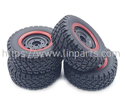 LinParts.com - JJRC Q130 RC Car Spare Parts: 82MM off-road tires (red circles)