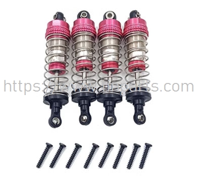 LinParts.com - JJRC Q130 RC Car Spare Parts: Metal hydraulic shock absorber (red)