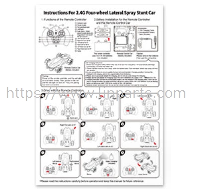 LinParts.com - JJRC Q92 RC Car Spare Parts: English instruction manual