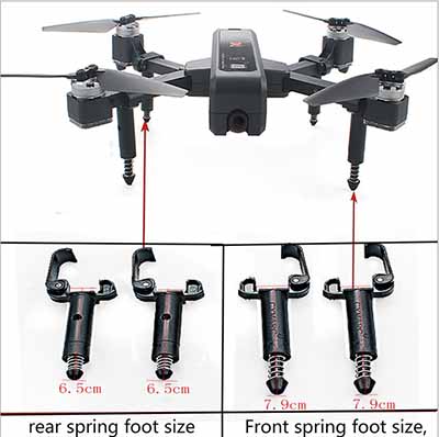 LinParts.com - JJRC X11 Brushless Drone Spare Parts:Spring tripod assembly