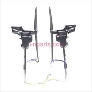 LinParts.com - JXD 380 Spare Parts: Side axis set (Black blades A&B)[Forward + Reverse]