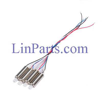 LinParts.com - JXD 523 523W RC Quadcopter Spare Parts: Motor set[1pcs Red and blue line motor + 1pcs Black and white line motor]