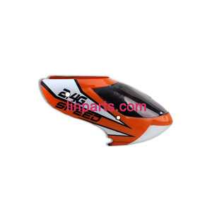 LinParts.com - MINGJI 501A 501B 501C Helicopter Spare Parts: Head cover\Canopy(Orange)