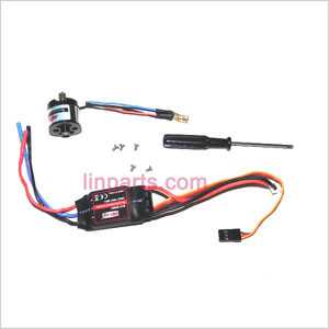 LinParts.com - MJX F646 F46 Upgrade brushless main motor package W6001