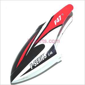 LinParts.com - MJX F647 F47 Spare Parts: Head cover\Canopy(red)