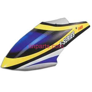 LinParts.com - MJX F49 F649 helicopter Spare Parts: Head coverCanopy(yellow)