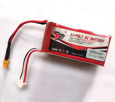 LinParts.com - MJX BUGS 8 Pro Brushless Drone Spare Parts: 11.1V 1600mAh Battery B8RP09