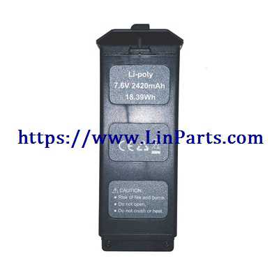 LinParts.com - JJRC X5P Brushless Drone Spare Parts: Battery 7.6V 2420mAh(black)