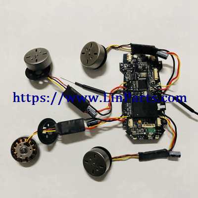 LinParts.com - MJX BUGS 5 W 4K Brushless Drone Spare Parts: Receiver Receive board + Brushless ESC 1set [4pcs] + Motor set