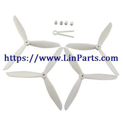 LinParts.com - MJX BUGS 2 SE Brushless Drone Spare Parts: Upgrade Blades set[White]