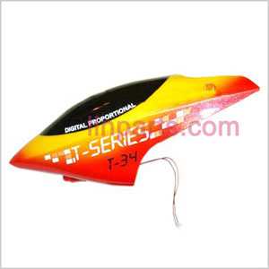 LinParts.com - MJX T34 Spare Parts: Head cover\Canopy(red)