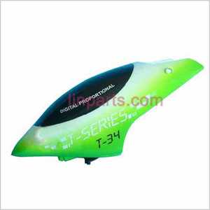LinParts.com - MJX T34 Spare Parts: Head cover\Canopy(green)