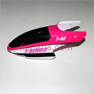 LinParts.com - MJX T40 Spare Parts: Head cover\Canopy(pink)