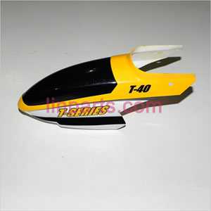 LinParts.com - MJX T40 Spare Parts: Head cover\Canopy(yellow)