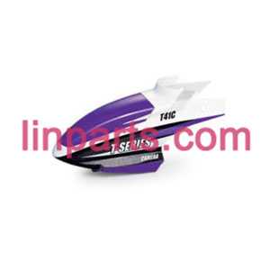 LinParts.com - MJX RC Helicopter T41 T41C Spare Parts: Head cover\Canopy(Purple)