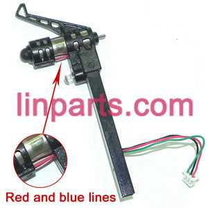 LinParts.com - MJX RC QuadCopter Helicopter X100 Spare Parts:side bar set(Red-Blue wire)