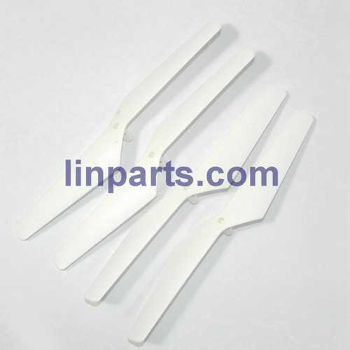 LinParts.com - MJX X101 2.4G 6 Axis Gyro 3D RC Quadcopter Spare Parts: Blades set(white)[Old version]