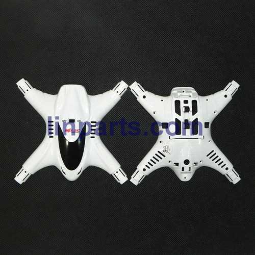 LinParts.com - MJX X300C FPV 2.4G 6 Axis Headless Mode RC Quadcopter With HD Camera Spare Parts: Upper Head set+Low(white)