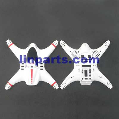 LinParts.com - MJX X400-V2 RC QuadCopter Spare Parts: Upper Head set+Low(white)