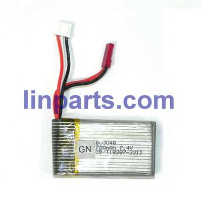 LinParts.com - 7.4v 700mah Battery (Red JTS plug)