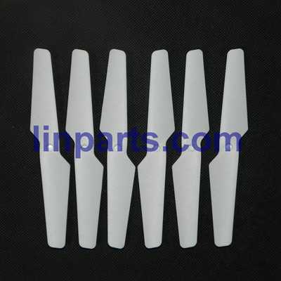 LinParts.com - MJX X600C 2.4G 6-Axis Headless Mode Spare Parts: Main blades set[White]
