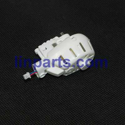 LinParts.com - MJX X600C 2.4G 6-Axis Headless Mode Spare Parts: lid after the main+Motor deck+bearing+Hollow tube + gear+Main motor White[blue/red line]