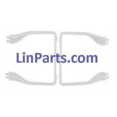 LinParts.com - MJX X705C 6-Axis 2.4G Helicopters Quadcopter C4005 WiFi FPV Camera RC Gyro Drone Spare Parts: Support plastic bar (2 pcs)[White]
