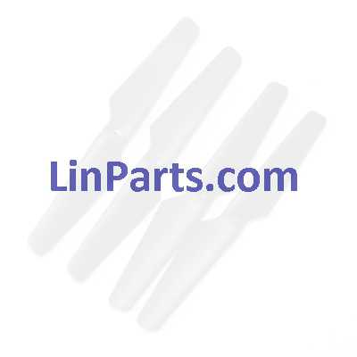 LinParts.com - MJX X705C 6-Axis 2.4G Helicopters Quadcopter C4005 WiFi FPV Camera RC Gyro Drone Spare Parts: Blades set[White]