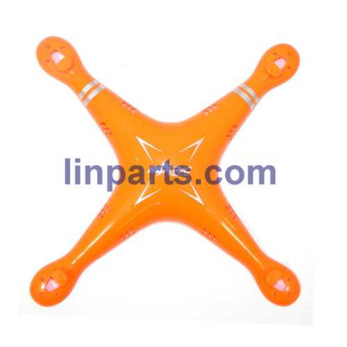 LinParts.com - MJX X705C 6-Axis 2.4G Helicopters Quadcopter C4005 WiFi FPV Camera RC Gyro Drone Spare Parts: Upper Head cover[Orange]