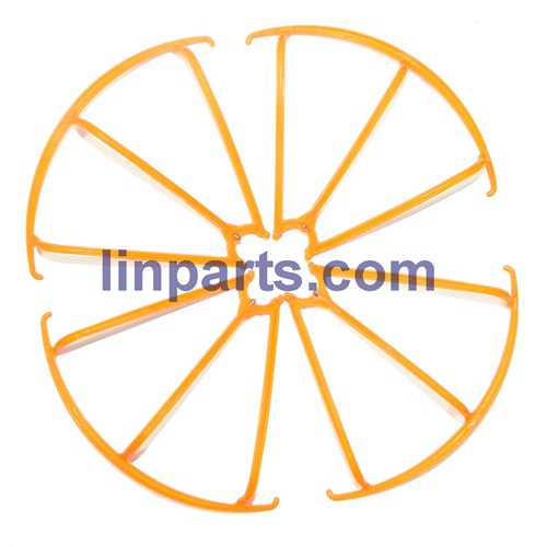 LinParts.com - MJX X705C 6-Axis 2.4G Helicopters Quadcopter C4005 WiFi FPV Camera RC Gyro Drone Spare Parts: Outer frame[Orange]