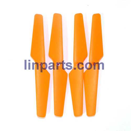 LinParts.com - MJX X705C 6-Axis 2.4G Helicopters Quadcopter C4005 WiFi FPV Camera RC Gyro Drone Spare Parts: Blades set[Orange]