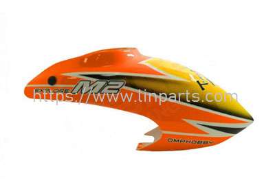 LinParts.com - Omphobby M2 EXPLORE/V2 RC Helicopter Spare Parts: Head cover Orange