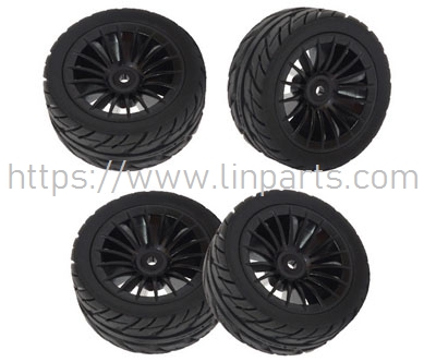 LinParts.com - SG1603 RC Car Spare Parts: Black flat running wheels