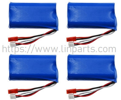 LinParts.com - SG1603 RC Car Spare Parts: 7.4V 1200mAh battery 4pcs