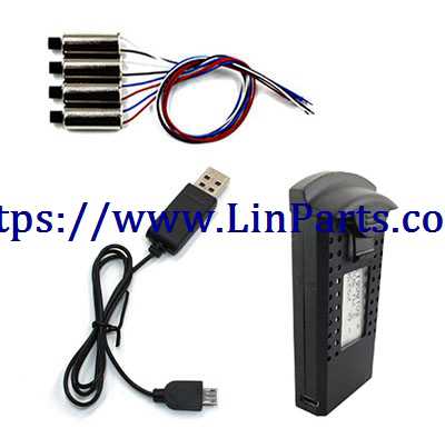 LinParts.com - SG700 RC Quadcopter Spare Parts: motor (2pcs forward +2pcs reverse)+ USB charger + battery 3.7V 900mAh
