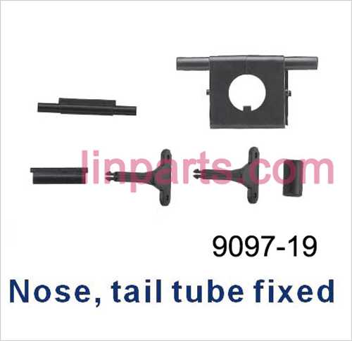 LinParts.com - Shuang Ma 9097 Spare Parts: Fixed Set Nose tail tube fixed